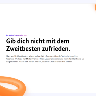 Glasfaserkampagne des Bundes Glasfaserkampagne des Bundes